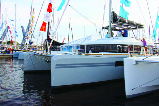 Multihulls at the U.S. Sailboat Show.