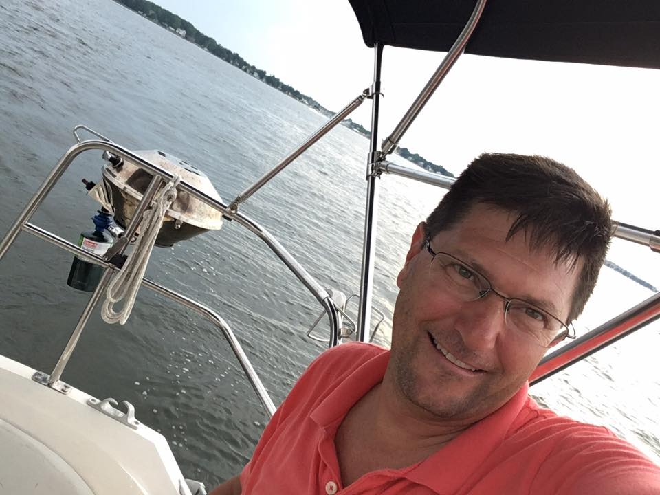 Michael jewell on Five O'Clock sailing solo in July.