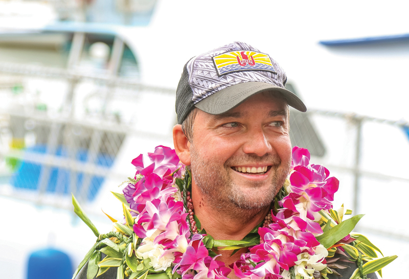 singlehanded circumnavigator Dustin Reynolds
