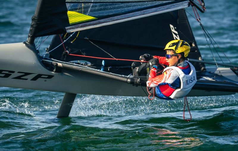 WASZP sailboat foiling