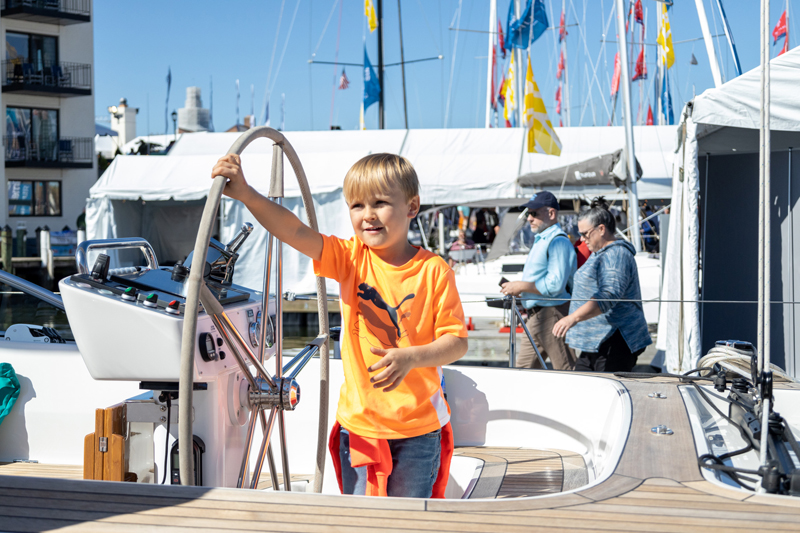 child at Annapolis Boat Shows
