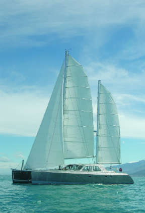 Elcie under sail