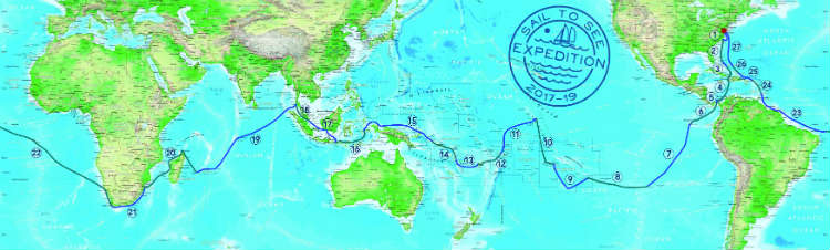 Our circumnavigation route!