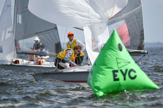 505 sailors off Annapolis. Photo by Christophe Favreau