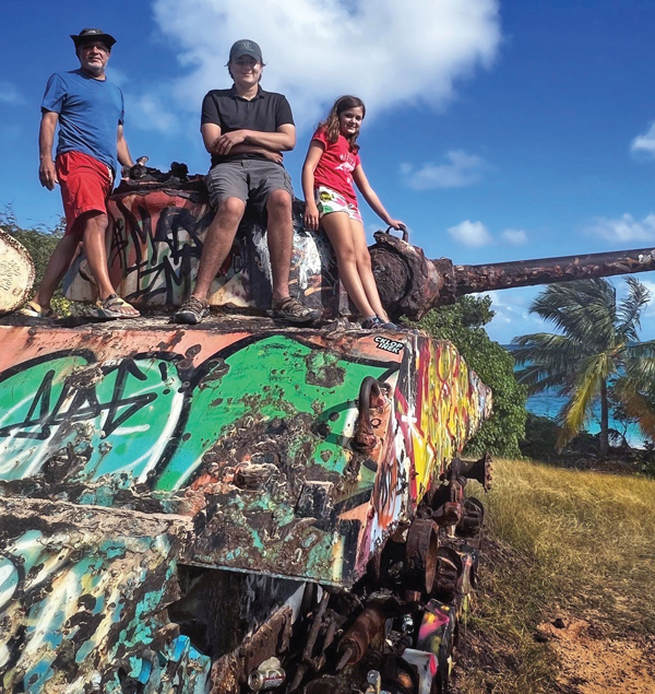 cruising family exploring