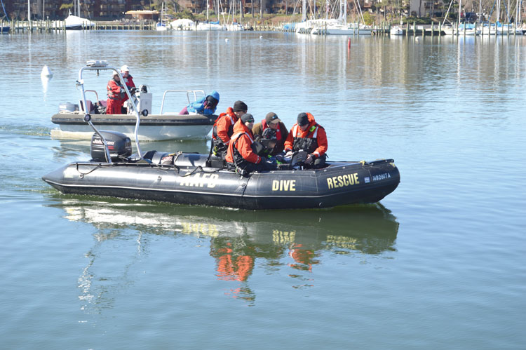 The Mattie F. Dean expedition included members of the Anne Arundel County Fire Dept. Photo courtesy of BCC