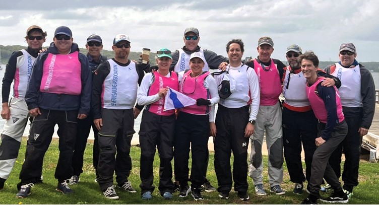 Adult Team Racing Sailors The author and other team racing sailors