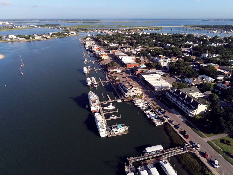 aerial Beaufort, NC