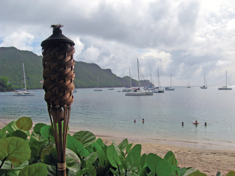 Bequia boats anchored