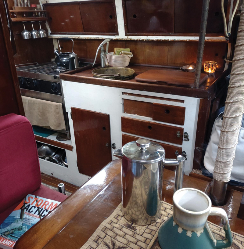 boatyard cabin interior