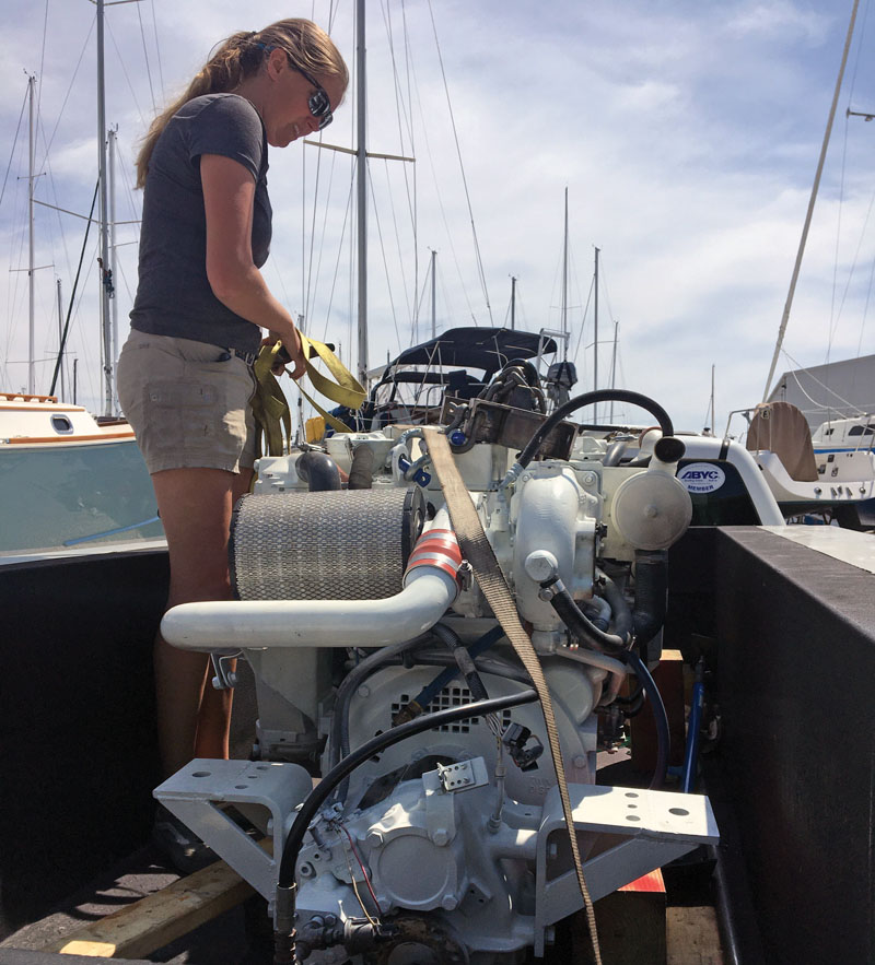 marine technician engine service