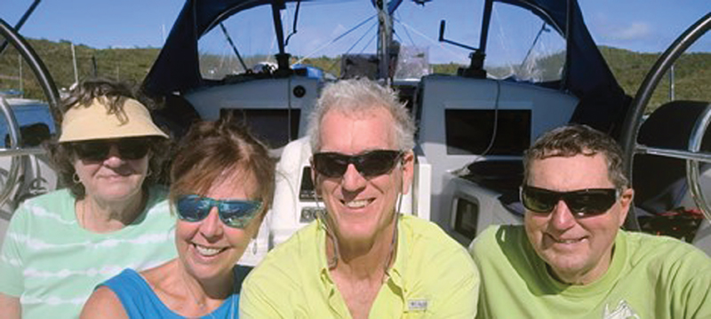 The Corinthians CB Fleet cruise in BVI