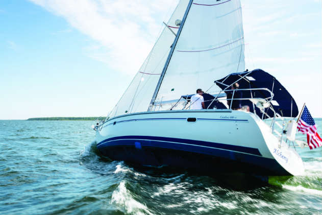 Cruising upwind. Photo by Cory Silken.