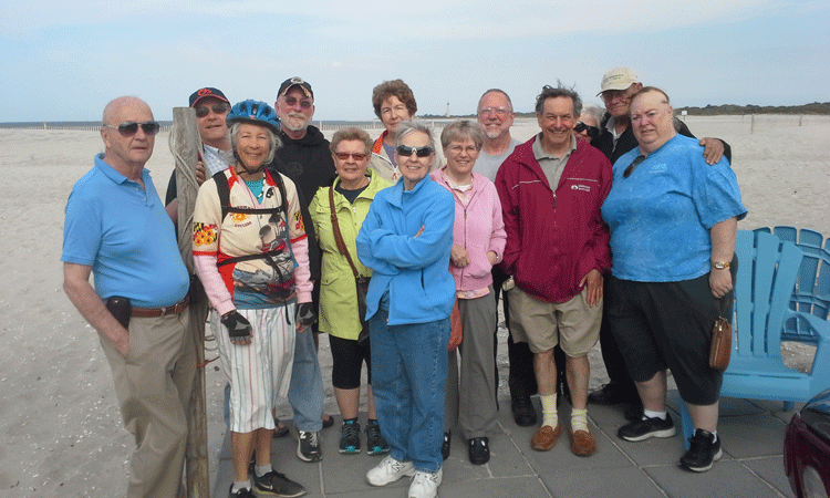 Club Crabtowne cyclers in Cape May, NJ.