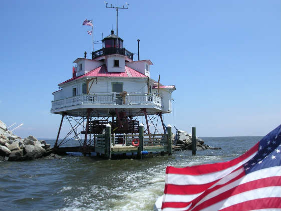 This photo was taken in 2007. There have been significant renovations to Thomas Point Lighthouse since then. Photo by Molly Winans/ SpinSheet