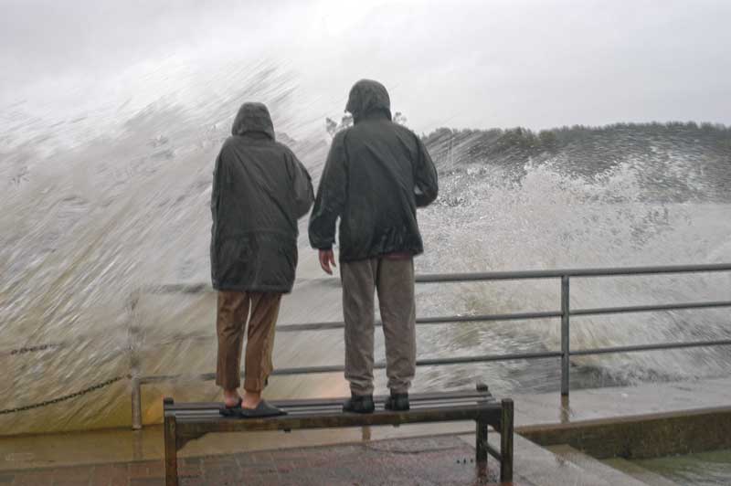 Waiting for the storm at the mouth of Back Creek. Photo by Dave Gendell