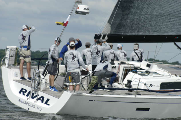 Bob Cantwell's Rival at the start. Photo by SpinSheet