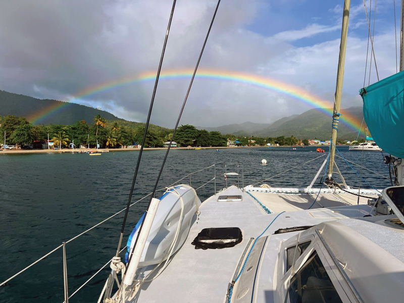 Rainbow over Dominica