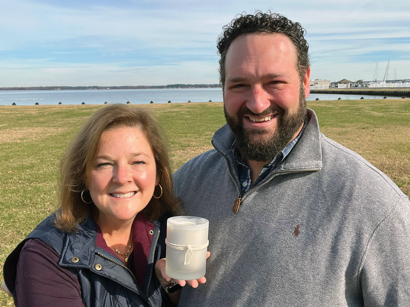 Inspired by the Chesapeake: Tracie Van Dorpe and her husband Steve 