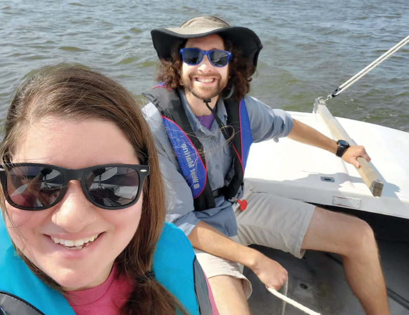 Eli and Melissa sailing