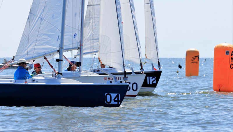 Harbor 20 Nationals sailboat racing by Keyworth