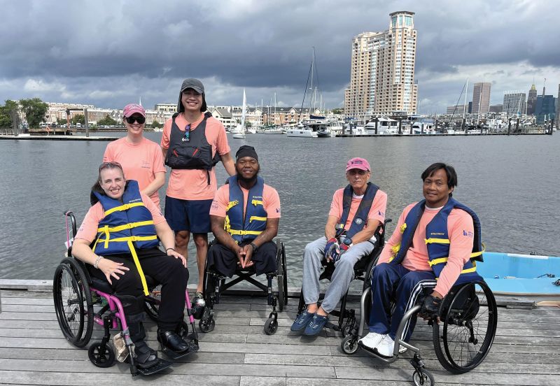 Sailors in the Downtown Sailing Center's Access-ability program