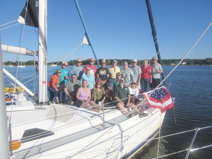 There are times on the Bay when we yearn for fun and shared experiences. That's where sailing clubs come in. Photo courtesy of Laurie Flanagan