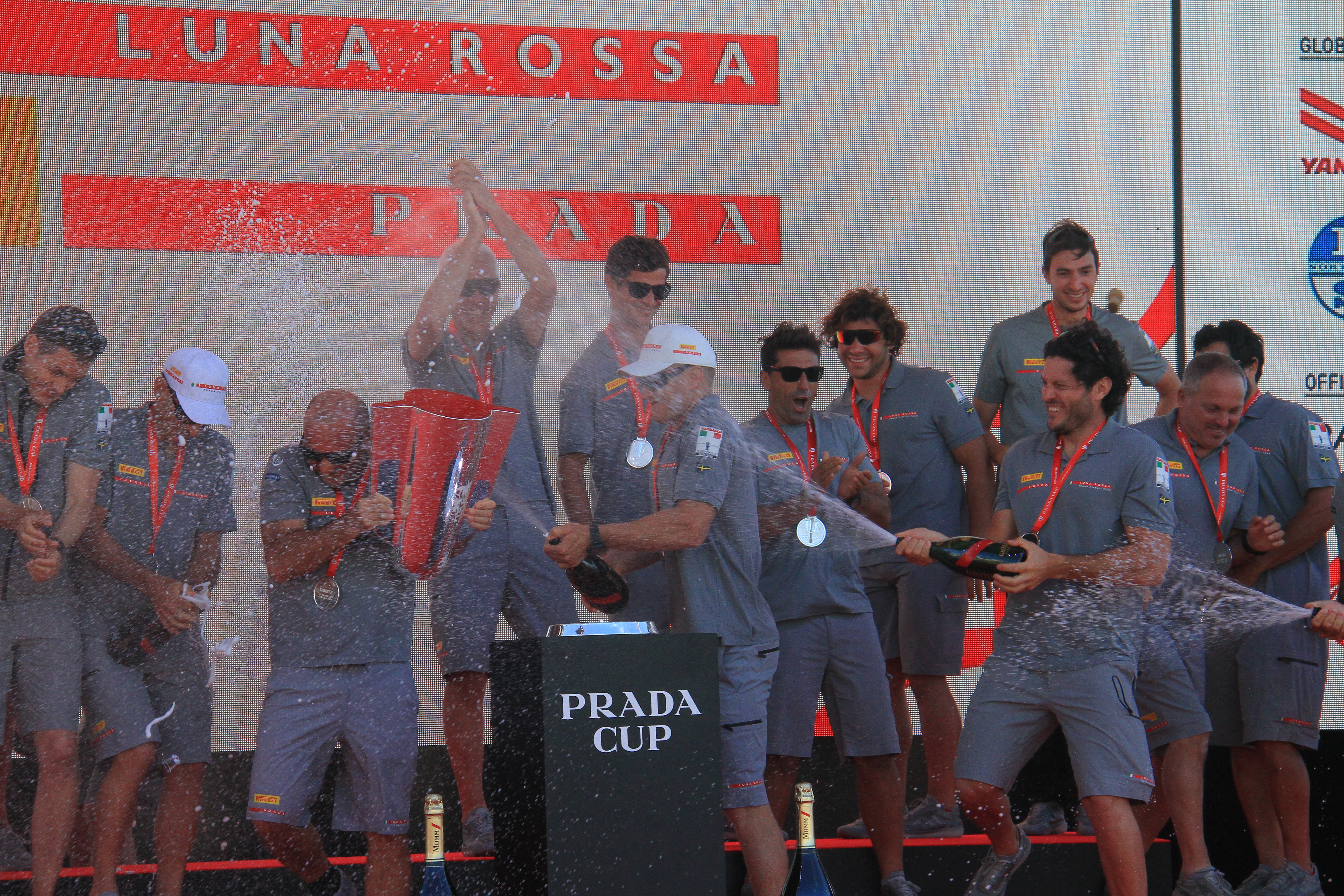 Team Luna Rossa Prada Pirelli Celebrates Prada Cup Victory