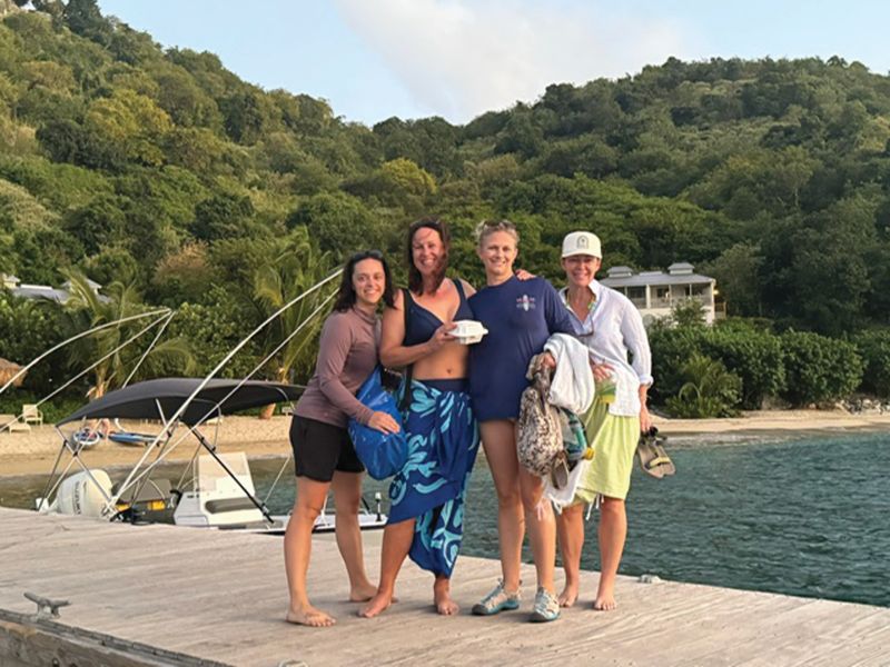 four women in the BVI