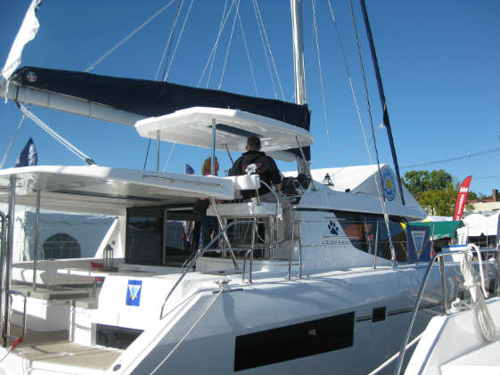 Multihulls at the U.S. Sailboat Show.