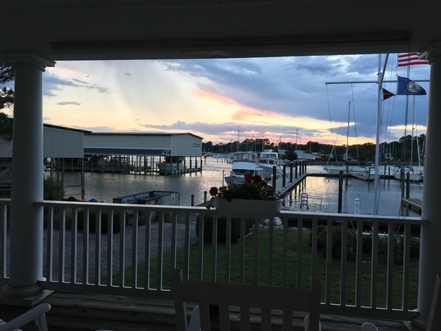 Sunset on Broad Creek from Dozier's Marina