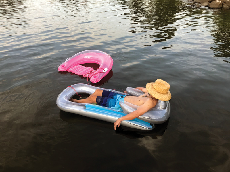 sailor on raft Chesapeake Bay