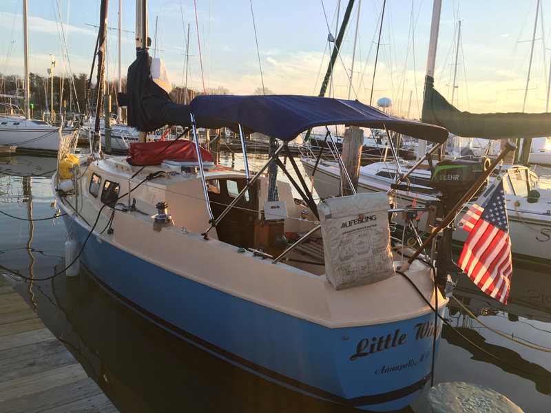 sailing bimini over cockpit