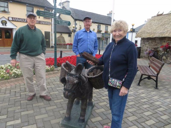 Trevor and Margaret Layne with Derek Watridge in Dromod, County Leitrim.
