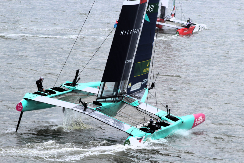 American SailGP team racing in New York American SailGP team racing in New York