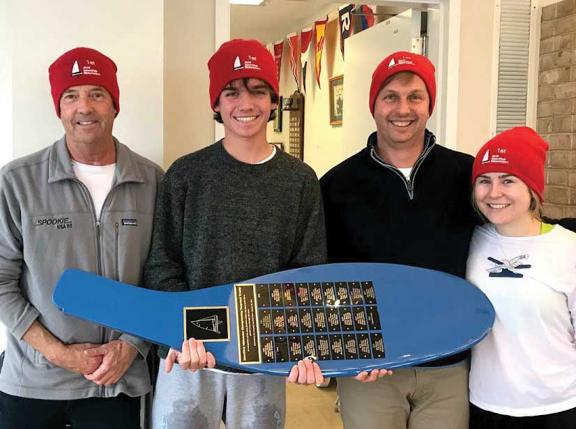 Winning IC Midwinters team Steve Benjamin/Trevor Davis and Jim Bowers/Lydia Brown at SSA. Photo by Alex Pline 