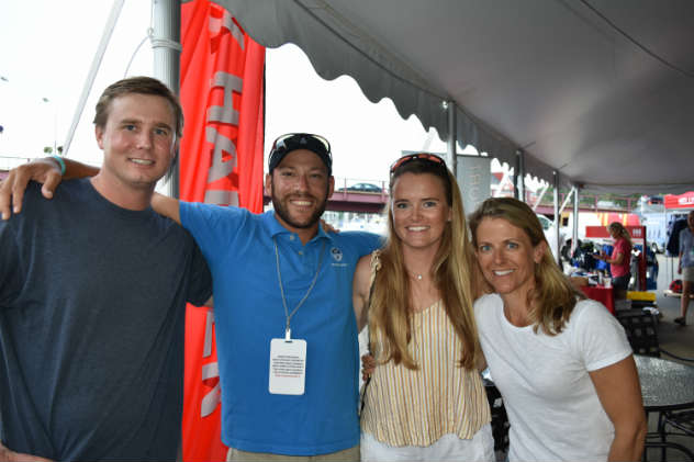 Cole Allsopp and 2018 J/22 World Champions Zeke Horowitz, Emmy Stewart, and Jo Ann Fisher (missing Jackson Benvenutti). Photo by SpinSheet