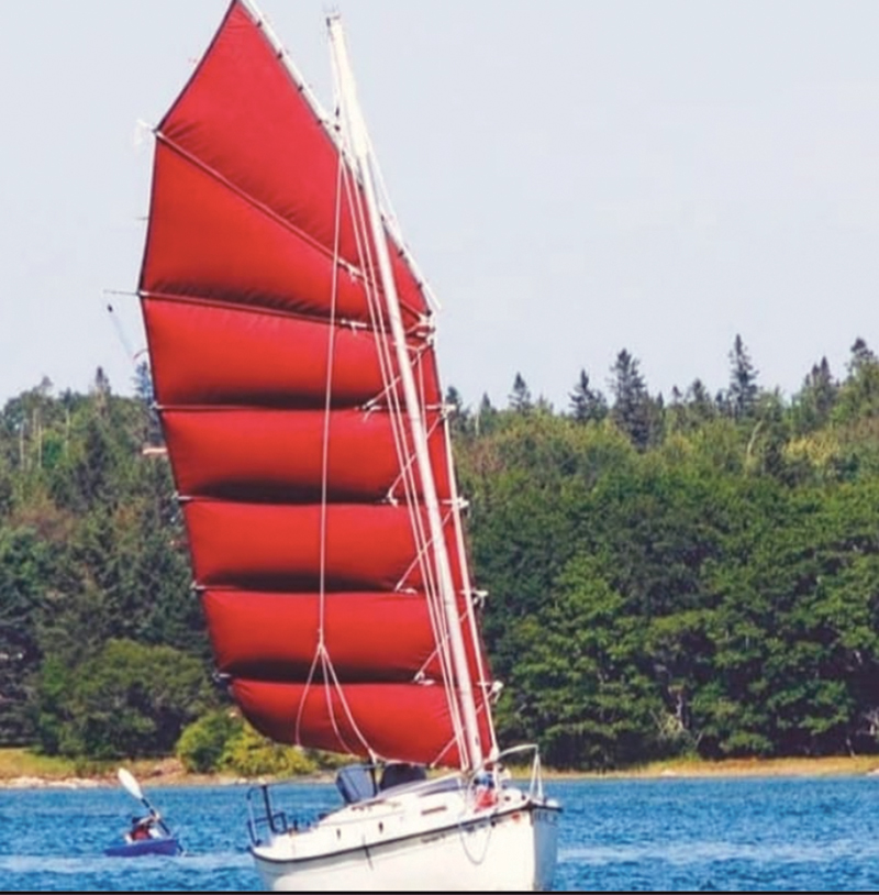 Junk rig sailing vessel
