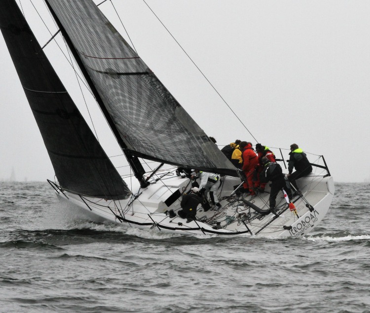 Last year's overall winner of the Down the Bay Race Jeroboam.