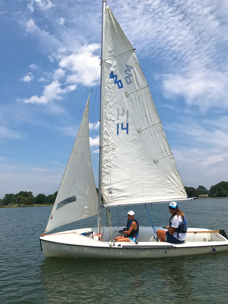 Jocelyn has enjoyed working as a sailing instructor for two summers.