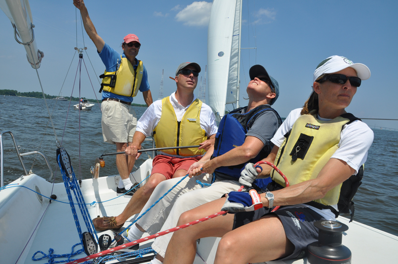 sailing corporate team building