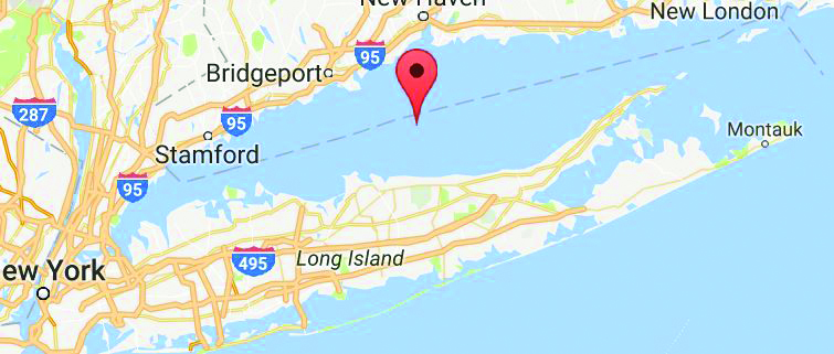 A map of Long Island Sound