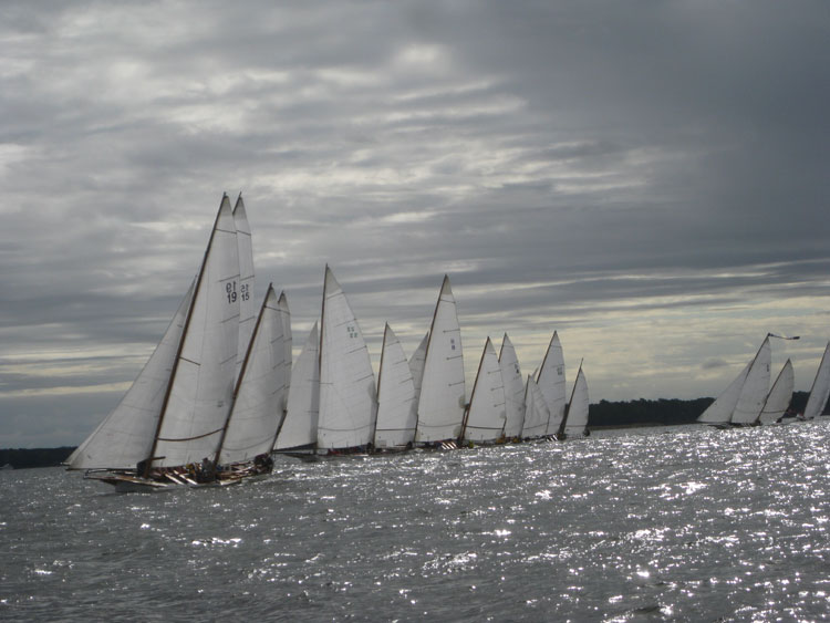 Log Canoe Racing. Photo by David Ostwind