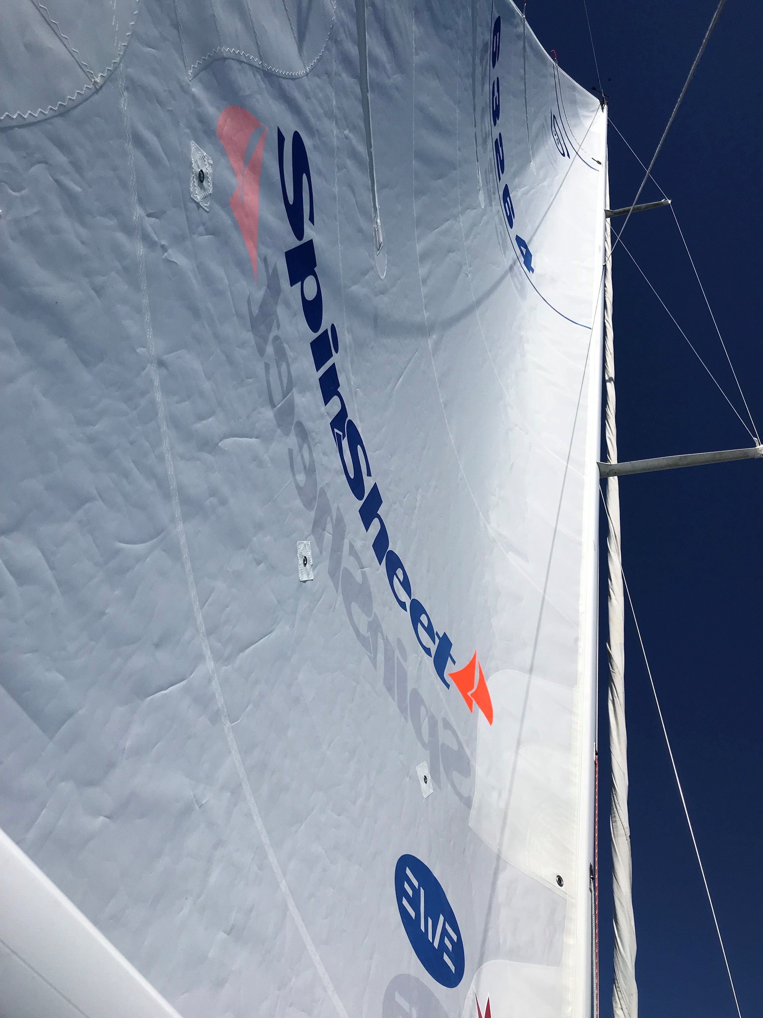 Sail with SpinSheet and EWE Spirit logos