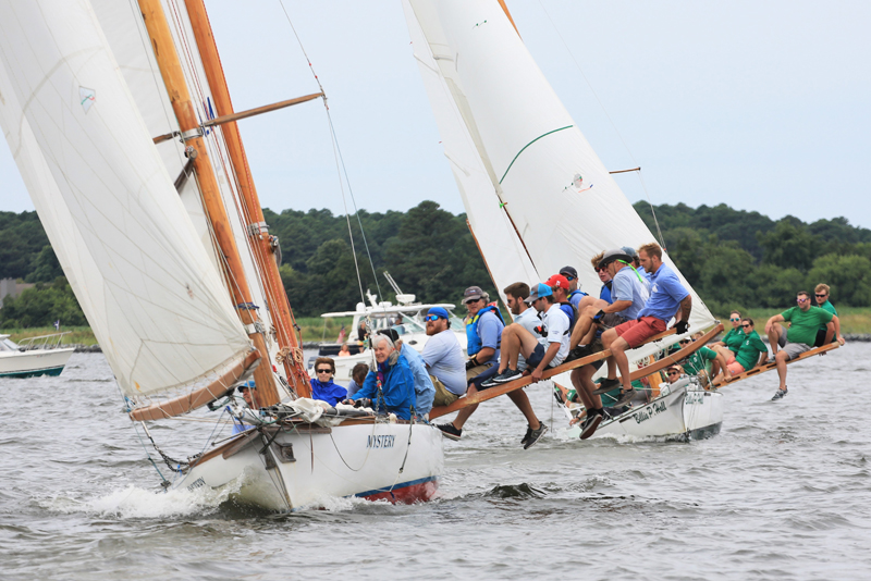 chesapeake bay sailing log canoes