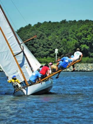 Log canoe #TBT Mystery in action in 2006. Photo by Don BIresch