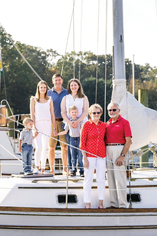 Chesapeake sailboat family photo by DANIE Photography