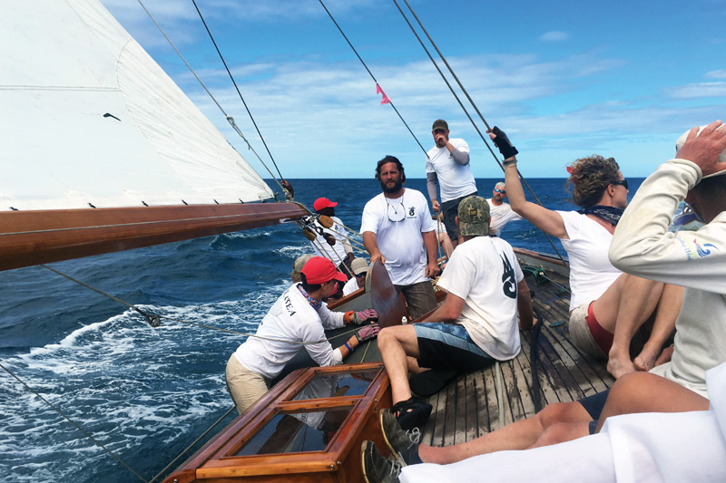 Galatea sailing to victory