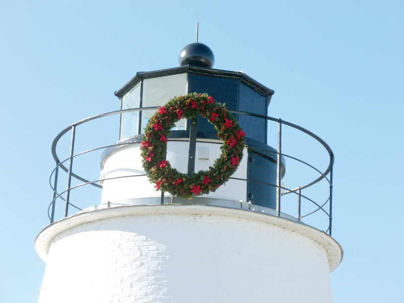 festive Piney Point Lighthouse