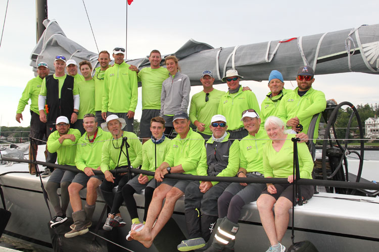 The crew of Prospector in Nova Scotia; they set a new MHOR elapsed time record.